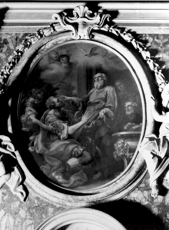 San Paolo davanti al sommo sacerdote Anania (dipinto) di Mondelli Filippo (sec. 